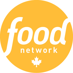 Food Network Canada logo in honey yellow