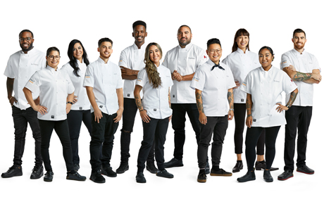 Composite image of the season 9 cast of Top Chef Canada