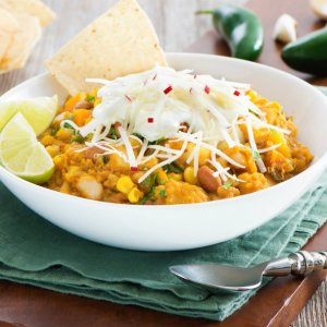 Hearty Vegetarian Chili with Butternut Squash