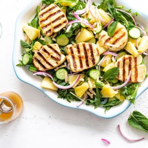 This Grilled Halloumi Salad Will Be Your Go-To Summer BBQ Side