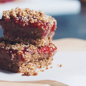 Healthy Peanut Butter and Jam Squares