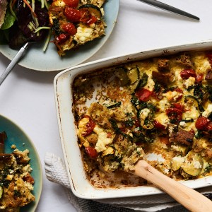 Conquer Brunch With This Make-Ahead Veggie Strata and Sourdough Bread