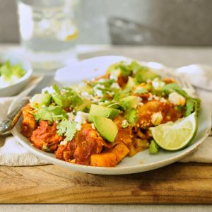 Win Dinner With These Slow Cooker Sweet Potato Enchiladas