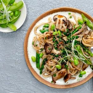 Whip up This Bright Asparagus and Mushroom Yaki Udon in Just 15 Minutes