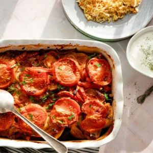 Classic Middle Eastern Eggplant Casserole With a Vegan Twist