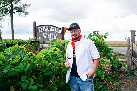 Anthony Auciello Jr., the founder and co-owner of TerraCello winery