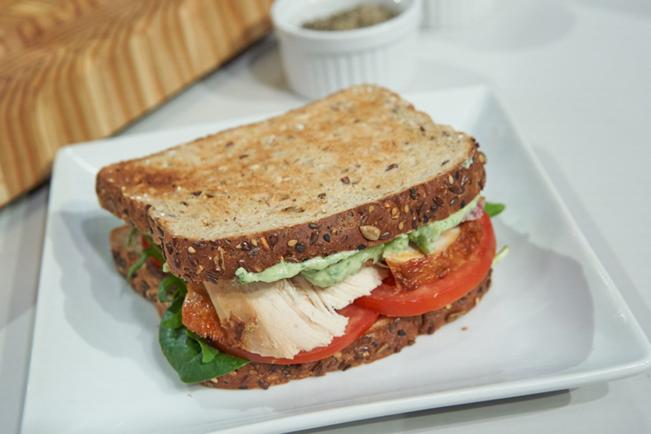 Anna Olson's herbed spread sandwich