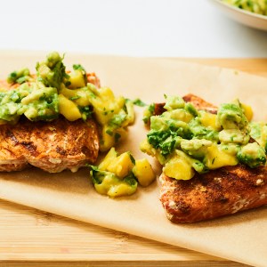 Baked Salmon With Spicy Mango Avocado Salsa, Because Summer is Coming