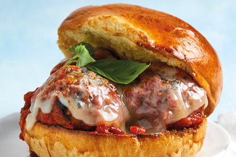 Eggplant "Meat"ball Sandwiches from Katie Lee's new cookbook, It's Not Complicated