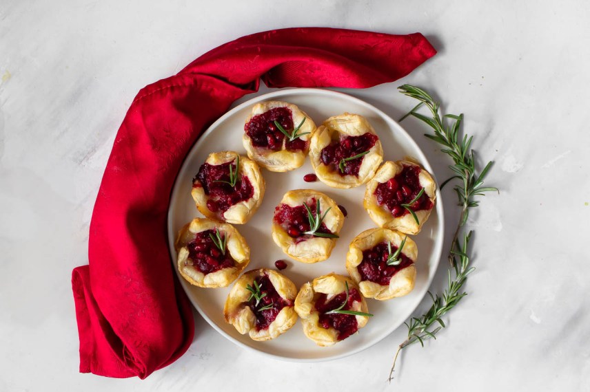 Cranberry, Camembert And Pomegranates Bites Your Guests Will Devour