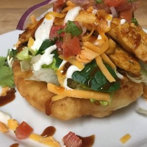 Make Indigenous BBQ Chicken Frybread Tacos for Dinner Tonight