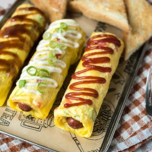 Hot Dogs for Breakfast? Yes Please! You Need to Try This Japanese-Inspired Rolled Hot Dog Omelette