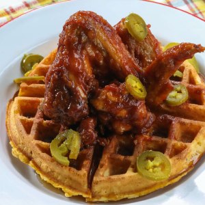Kardea Brown’s Maple BBQ Chicken and Waffles Put a Sweet Spin on Comfort Food