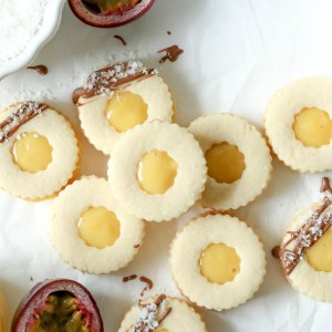 Passionfruit and Coconut Linzer Cookies Will Be the Star of Your Cookie Swap