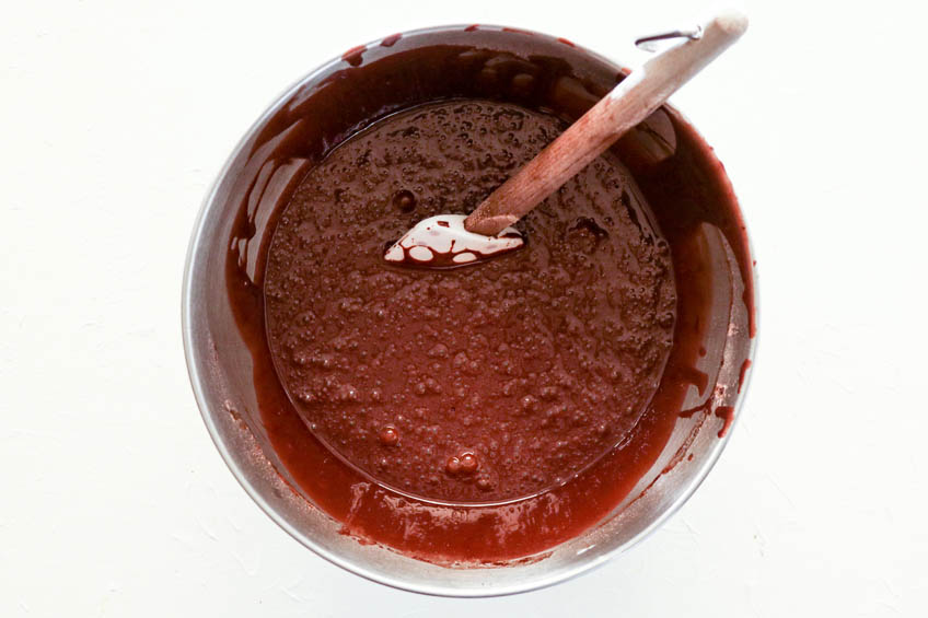 batter for chocolate turtle sheet cake