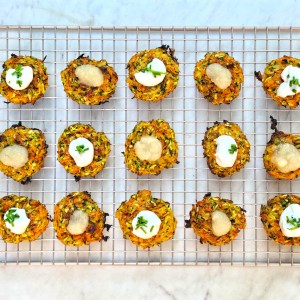 Baked Carrot and Zucchini Latkes Are a Healthier Twist on a Hanukkah Classic