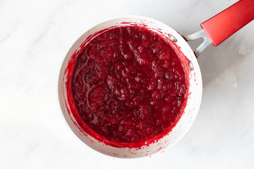Cranberry sauce for Cranberry, Camembert and Pomegranate Bites
