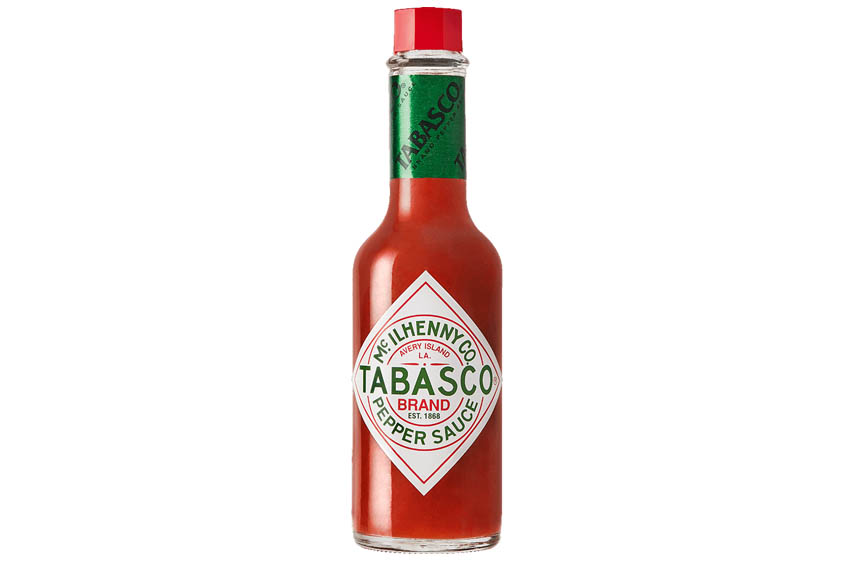 A bottle of TABASCO Original Hot Pepper Sauce