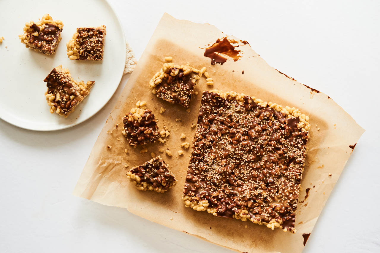Tamara Green and Sarah Grossman's Tahini Honey Rice Krispies Treats
