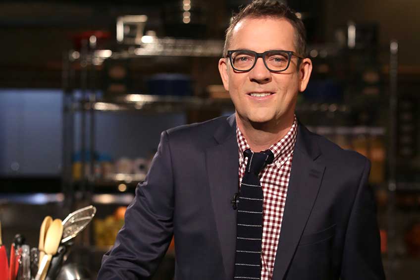 Ted Allen smiling at the camera
