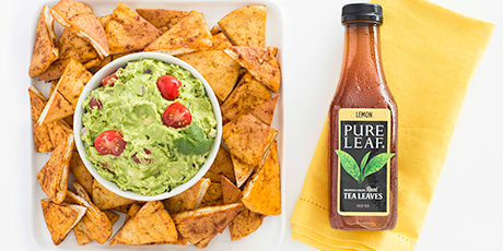 Guacamole with Spiced Pita Chips