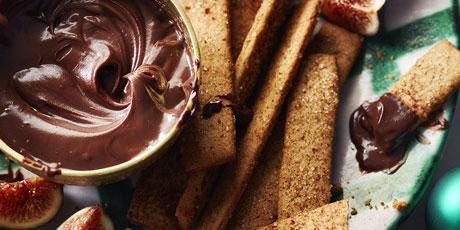 Spiced Cookie Dippers with Chocolate Fondue