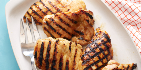 Honey Mustard and Red Onion Barbecued Chicken