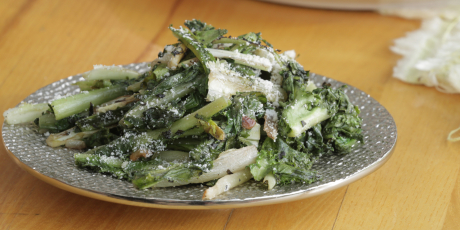 Grilled Escarole Caesar Salad