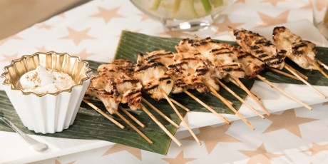 Grilled Chicken Skewers with Lemon and Honey