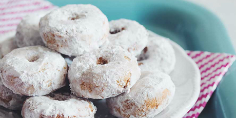 Gluten-Free Powdered Sugar Doughnuts