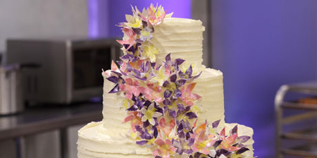 Hawaiian Lei Wedding Cake