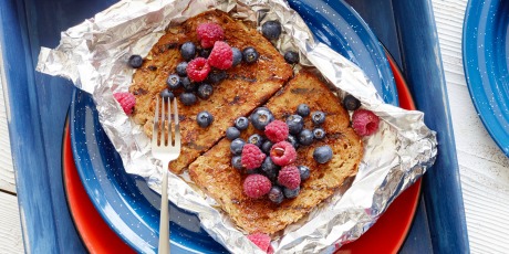Healthy Grilled French Toast Foil Packets