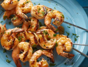 Grilled Shrimp with Chili Cocktail Sauce