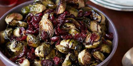 Brussels Sprouts with Balsamic and Cranberries