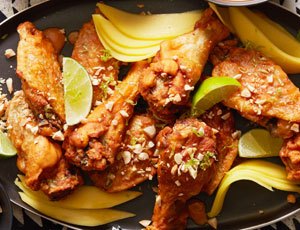 West African Spicy Peanut Chicken Wings