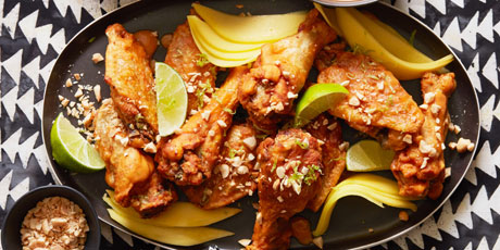 West African Spicy Peanut Chicken Wings