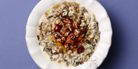 Slow-Cooker Healthy Cranberry-Pecan Oatmeal Porridge