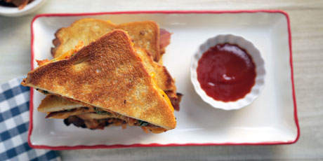 Grilled Bacon Kimcheese Sandwich