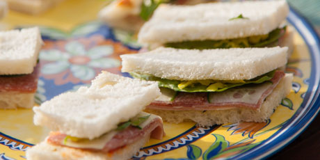 English and Italian Finger Sandwiches