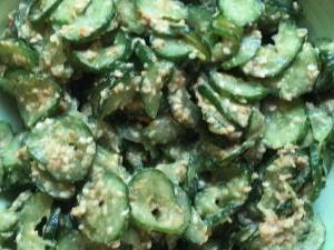 Japanese Salted-Sesame Miso Cucumbers