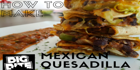 Mexican Quesadillas With Salsa Sauce Recipe - Vegetarian Quesadillas