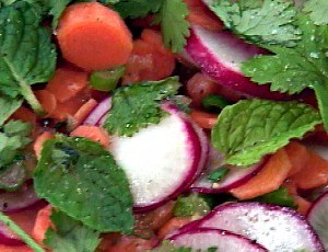 Carrot, Orange and Radish Salad