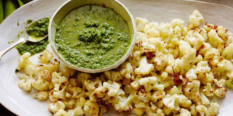 Roasted Cauliflower with Herb-Caper Sauce