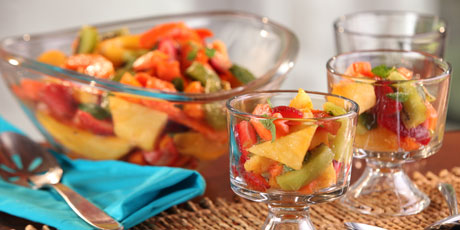 Tropical Fruit Salad with Ginger Syrup