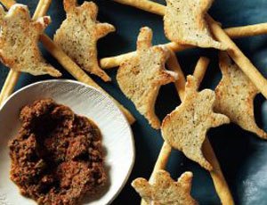 Ghostinis with Bloody Murder Sundried Tomato Tapenade