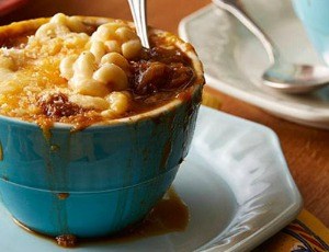 French Onion Macaroni and Cheese Soup
