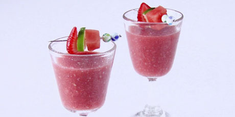 Watermelon, Strawberry and Tequila Agua Fresca