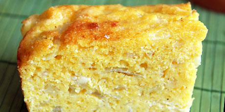 Sopa Paraguaya: Cheese and Onion Cornbread