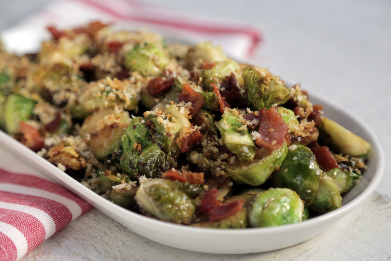 Ultimate Brussels Sprouts with Bacon, Beer, Maple Syrup &amp; Mustard