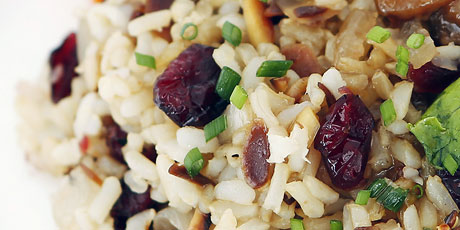 Caramelized Onion and Cranberry Rice